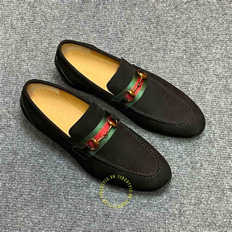 giày gucci super fake hà nội - Giày Gucci nam super fake 1:1 màu nâu .